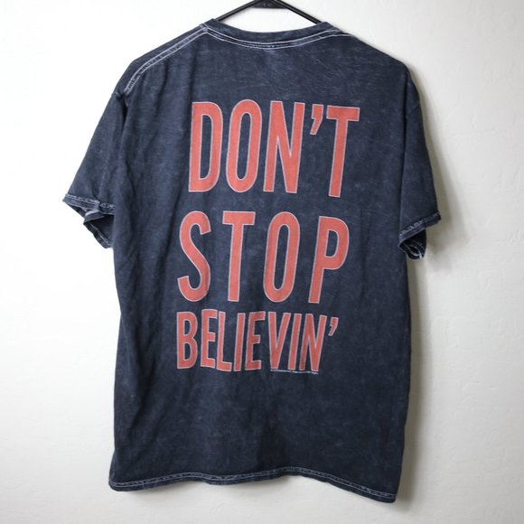 Journey Band Shirt Medium Acid Washed T-Shirt 2019 Escape Don’t Stop Believin - Picture 1 of 7